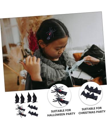 Beavorty 4 Pairs halloween hair clips spider hair clips ghost hair clips makeup hair clips Spider Web hair clips hair accessories for prom Party Headwear girl issue card iron funny - Buy Online on GoSupps.com