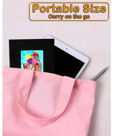 5x7 Photo Album 2 Pack - Holds 52 Pictures - Linen Cover - Front Window - Black Fabric - Small Size 5x7 Inches - Buy Online on GoSupps.com