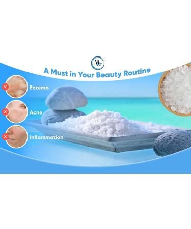 Dead Sea Magnesium Flakes Bath Salts 2lb - Natural Muscle Relief & Relaxation | Premium Epsom Salt Alternative for Soothing Soaks - Buy Online on GoSupps.com
