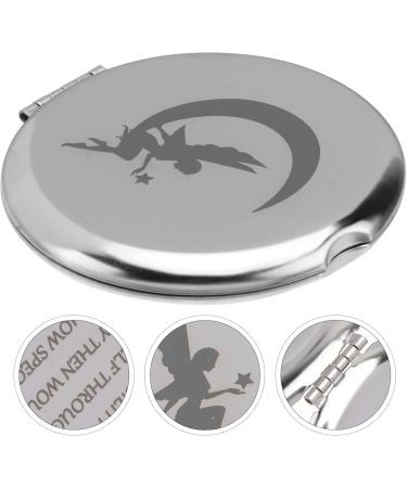 1pc Folding Vanity Mirror Compact Hand Mirror Makeup Mirror Mirror Handheld Small Foldable Mirror Pocket Makeup Mirror The Metal Travel Portable Pocket Mirror - Buy Online on GoSupps.com