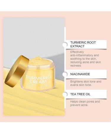  CongRong Turmeric face cream all-natural lotion for radiant skin for dark spots evens skin tone firms reduces wrinkles with vitamin C moisturizing cream (6PCS) - Buy Online on GoSupps.com