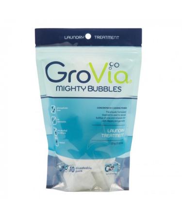 GroVia Mighty Bubbles Laundry Treatment for Baby Cloth Diapers (10 Count)