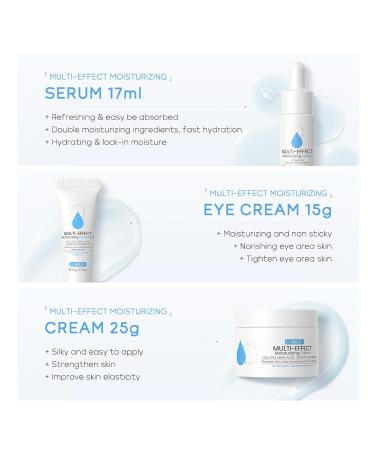 Ultimate Skin Care Set for Women | Hyaluronic Acid Moisturizer Gift Kit | Daily Face Care with Cleanser Toner Serum Eye Cream & Cream - 5 Pack - Buy Online on GoSupps.com
