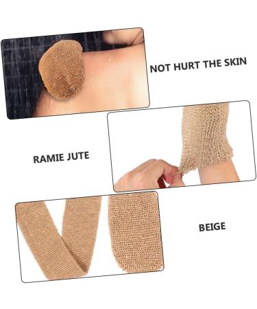Beaupretty 2pcs Scrub Gloves & Spa Miss Sponge Mat - Eco-Friendly Ramie Jute for Exfoliating & Skin Care - Buy Online on GoSupps.com