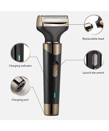 Professional Rechargeable Ear and Nose Hair Trimmer - Painless Waterproof Facial & Eyebrow Clipper for Unisex Use - Buy Online on GoSupps.com