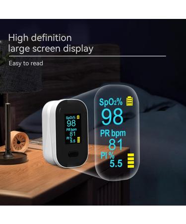 Fingertip Pulse Oximeter - Accurate O2 Monitor for Blood Oxygen Saturation | Includes Batteries & Lanyard | Ideal for Sports & Aviation - Buy Online on GoSupps.com