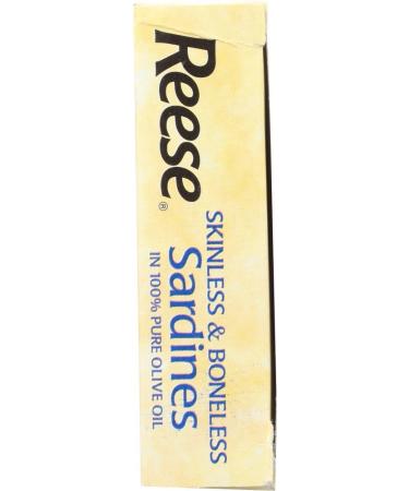 Reese Skinless Boneless Sardines in Olive Oil, 10-Pack - 3.75 oz Each for Healthy Snacking - Buy Online on GoSupps.com