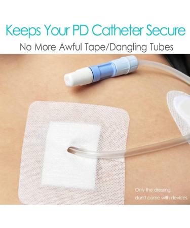 Split Drain Adhesive Bandages 4x4 for PD Catheter & Feeding Tube - Pack of 10 - Buy Online on GoSupps.com