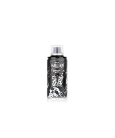 BARBER MARMARA Hairdresser Colour Hair Spray Future Silver - 150 ml - Colour Hair Colour Spray for Fancy Dress & Make-Up for Carnival Fancy Dress Halloween & Theme Party - Washable - Colour Hair Silver 5.07 Fl Oz (Pack of 1)
