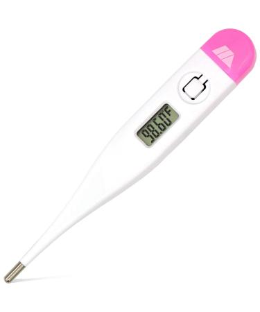 MABIS Digital Basal Body Thermometer for Ovulation Tracking, Fertility, Period Tracking and Natural Family Planning with Beeper and Memory, Oral Use Only