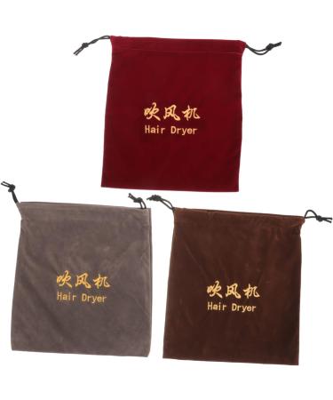 Healeved 15 Pcs Hair Dryer Storage Bag Velvet Storage Bag Drawstring Hair Dryer Bag Travel Hair Dryer Fabric - Buy Online on GoSupps.com