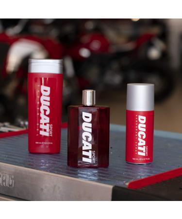 Ducati Sport Shower Gel for Men - Amber Fougere Scent - 10.14 oz | Lavender Bergamot & Sandalwood - Perfect for Active Lifestyles - International Shipping - Buy Online on GoSupps.com