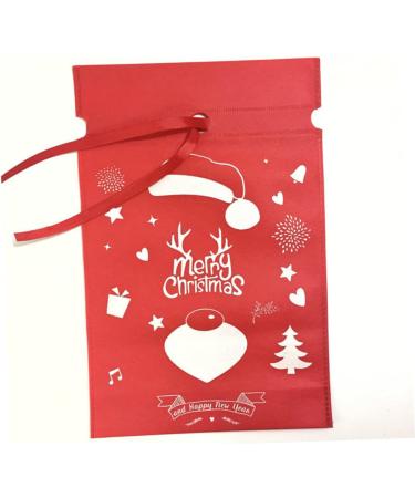 Abaodam 10pcs Christmas Treat Bags Sacks Christmas Party Favor Bag Bag Candy Non-woven Bags - Buy Online on GoSupps.com