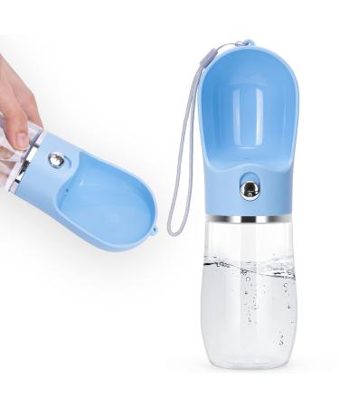 Nobleza Dog Water Bottle, Leak Proof Portable Pet Water Bottle Dispenser BPA-Free Puppy Water Bottle for Outdoor Walking, Hiking, Travel, Food Grade Plastic Blue 17 OZ