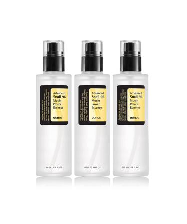 NOAMED Snail Mucin 96% Power Repairing Essence 3.38 fl.oz 100ml Hydrating Serum for Face with Snail Secretion Filtrate for Dull and Damaged Skin Reduce wrinkles No Parabens Korean Skincare(3PCS) 1.13 Ounce (Pack of 3)