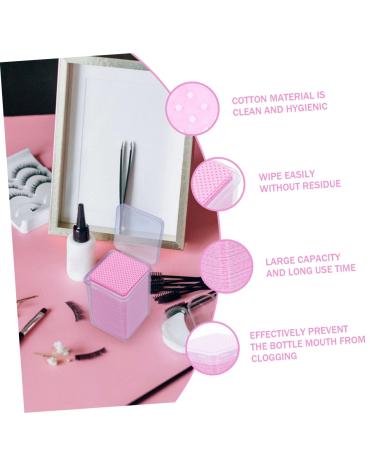 Mikinona 4boxes Eyelash Glue Cleaning Lash Extension Glue Wipes Eyelash Glue Remover Glue Remover Pad Professional Glue Wipes Cleaning Wipe Pad Non-woven Fabric Wipes Glue Cleansing Pad - Buy Online on GoSupps.com