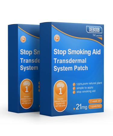 Quit Smoking Patches to Help Stop Smoking Stop Smoking Aids Patches Step 1 (21 mg) 28 Patches Easy and Effective to Quit Smoking Transdermal System Patch