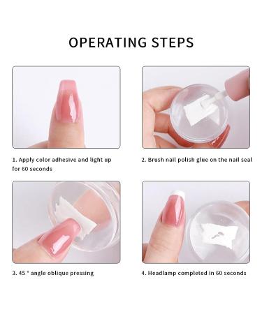 zzlove Nail Silicone Print Fake French Manicure Tools - White Edge Design - Buy Online on GoSupps.com