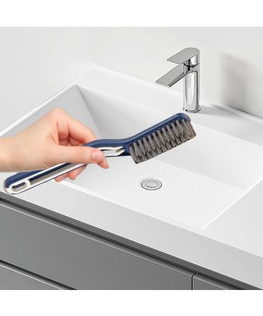 Scrub Brush with Handle - Portable Shower Cleaning Brush Tile Scrub Brush Comfortable Grip Tile Floor Scrubber Floor Scrubbing Brush for Bathroom Kitchen Living Room Blue - Buy Online on GoSupps.com