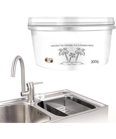 Ceramic Cleaning Paste | 300g Oil Cleaner All Purpose Floor Water Stains Remover Floor Shine Restoration Household Polishing Supplies for Kitchen Bathroom Shower - Buy Online on GoSupps.com