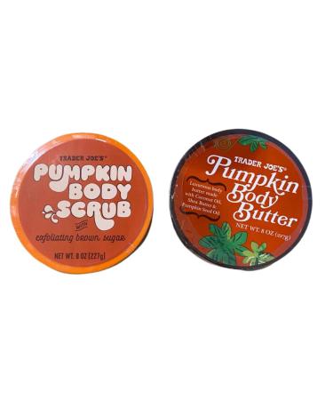 Trader Joe's Pumpkin Body Scrub & Body Butter Set - 8 oz | Nourishing Skincare for All International Shipping Available - Buy Online on GoSupps.com