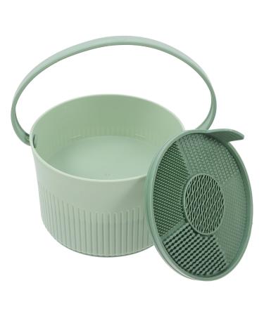 NOLITOY Makeup Brush Cleaner Mat 3 in 1 Silicone Makeup Brush Cleaner Bowl Dying Holder Cosmetic Brushes Cleaning Tool Organizer for Storage and Air Dry