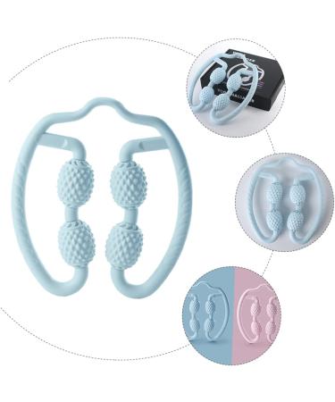 Healeved Yoga Massage Device - Self-Massage Roller for Neck Back & Trigger Points | Shiatsu Neck Massager | TPE 25x22x5cm Blue - Shop Now! - Buy Online on GoSupps.com