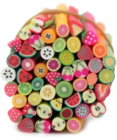 Aeromdale Fimo Cane Rods for Nail Art - 50pcs DIY 3D Polymer Decoration for Manicure & Nail Tips - Buy Online on GoSupps.com