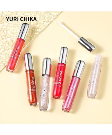 Clear Lip Gloss Set Moisturizing Lip Oil with Hyaluronic Acid Lipgloss Care Fruit Flavoured Lip Oil For Dry Lip Glitter Shine Lip Glaze Gift for Women Teenage Girls (06) - Buy Online on GoSupps.com
