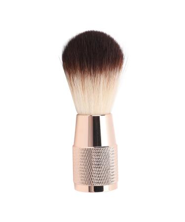 Luxury shaving brush with metal handle for men soft nylon bristles comfortable shave easy grip quick drying