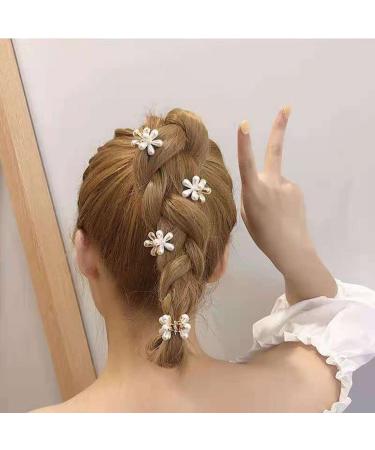 12 Pack Small Pearl Flower Hair Claw Clips - Cute Barrettes for Women and Girls - Non-Slip Mini Hair Pins - Pearl White Hair Accessories - Buy Online on GoSupps.com