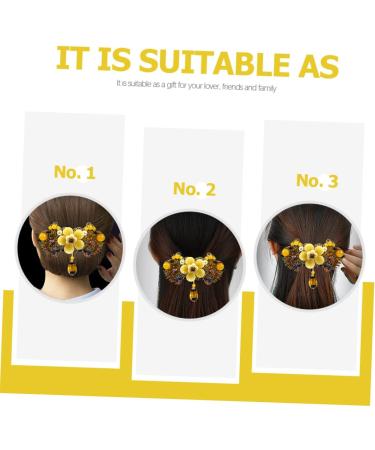 Housoutil Hairpin Hair Barrettes Hair Clip Hair Pin Hair Claw Clips for Women Wedding Hair Accessories for Women Flower Ponytail Barrette Vintage Hair Barrette Spring Hair Barrette - Buy Online on GoSupps.com