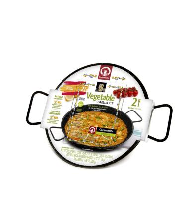 Carmencita Vegetable Paella Kit with Enameled Paella Pan - 2 Portions