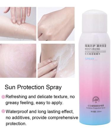 Generic Sunscreen Spray for Face and Body Red Pomegranate Protective Sunscreen Spray Waterproof Moisturizing Isolation Spray 150ML - Buy Online on GoSupps.com