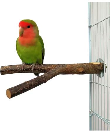 8 Pcs Bird Perches Parrot Stand Natural Wood Perch Parakeet Toys BirdCage Accessories for Conure Cockatiels Budgie Lovebird - Buy Online on GoSupps.com