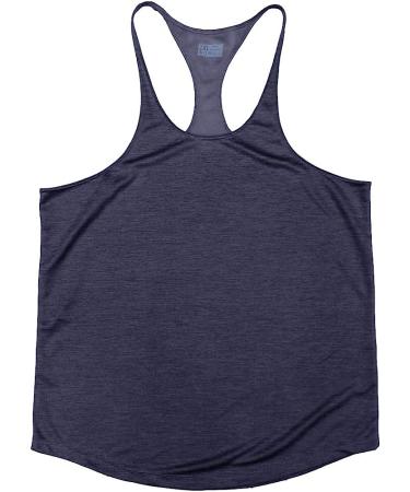 Muscle Cmdr Men's Bodybuilding Stringer Tank Tops 3-Pack - Black/Gray/Navy Blue - Large | Gym Fitness T-Shirts - Buy Online on GoSupps.com