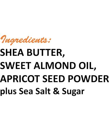 Flake Away Exfoliating Body Scrub with Shea Butter Sweet Almond Oil Apricot Seed Powder Sea Salt and Sugar 300 milliliters - Buy Online on GoSupps.com