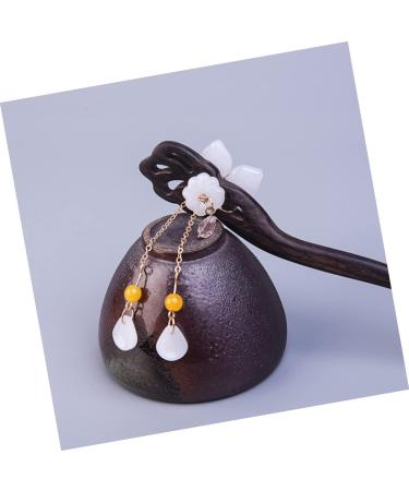 LALAFINA Antique Flower Hairpin Hair Clip Hair Barrettes Hairpin for Women Hair Stick Hair Bun Pin Chinese Hair Fork Hair Decorations Hair Bun Sticks Wooden Girl Accessories Women's - Buy Online on GoSupps.com