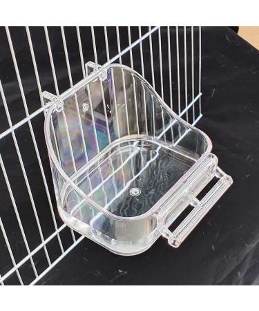 Shuoxpy Small Bird Bath Box - Parrot Bathing Tub for Small Birds, Parakeet, Canary, Budgerigar | Bird Cage Supplies - Random Color - Buy Online on GoSupps.com