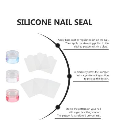 Beaupretty Nail Art Silicone Stamp Set - Clear Nail Stamp for Perfect Fingernail Art | Ideal for Manicure & Creative Nail Designs - Buy Online on GoSupps.com