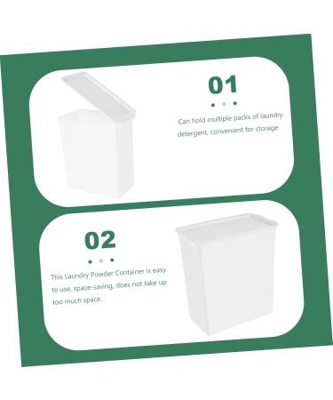 Zerodeko Box Sheet Laundry Storage Box Laundry Dispenser White Multifunction Plastic Soap Dispenser - Buy Online on GoSupps.com