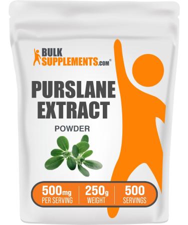 BulkSupplements.com Purslane Extract Powder - Portulaca Oleracea Extract Purslane Supplements - from Purslane Herb Gluten Free 500mg per Serving 250g (8.8 oz) (Pack of 1) 8.8 Ounce (Pack of 1)