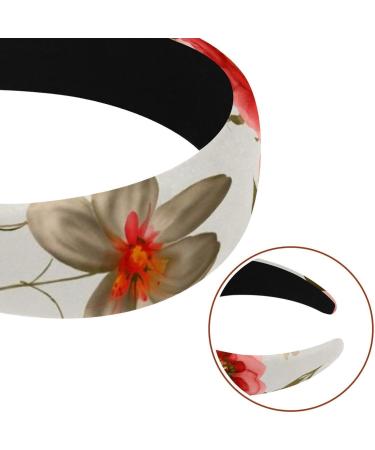 Headbands Women Hair Head Bands 2 Pieces Rose Flower Non Slip Thick Padded Hairband Hair Band Hoops Vintage Thick Hair Wrap Multi-colored 7 - Buy Online on GoSupps.com