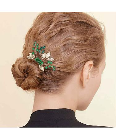 Black Rhinestone Bridal Hair Comb Vintage Onyx Teardrop Small Headpiece Crystal Decorative Wedding Hair Combs Bridal Side Combs Accessories for Women - Buy Online on GoSupps.com