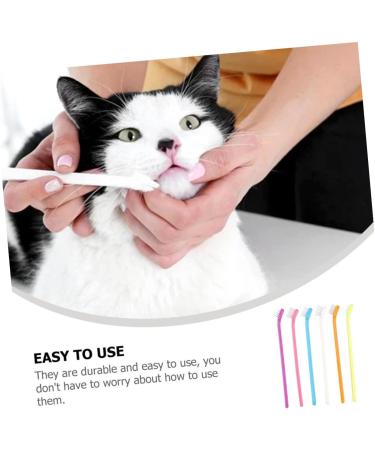 DOITOOL 6pcs Tooth Es Small Oral Plastic for Head Cleaning Supply Dog Durable Long The - Buy Online on GoSupps.com