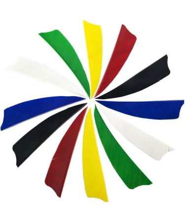 MILAEM 3 Inch Turkey Feather Fletching Hunting Arrows - Right Wing Vanes in White - Buy Online on GoSupps.com