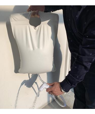 Portable Overhead Shower Water Bag - 2.64 Gallons | Bedside PVC Bag for Shampoo Bowl | Compatible with Shampoo Basin/Tray | Ideal for Washing Hair in Bed - Buy Online on GoSupps.com