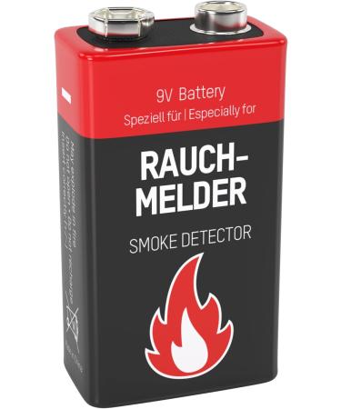 Ansmann 9V Alkaline Battery for Smoke Detectors - 2-Pack (1515-0006) | Reliable International Shipping - Buy Online on GoSupps.com