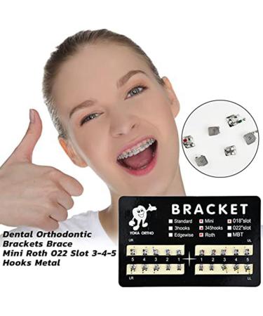 QWAMBVZE 10pcs Model Metal Brackets - 018 Slot 345 Hook Tooth Gem Kit for Braces | International Shipping - Buy Online on GoSupps.com