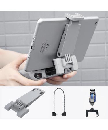 Judunmsk Tablet Holder + Lanyard + iOS Data Cables kit, Compatible DJI Mavic Mini 3/Mini 2SE/Mini2/Air 2 /Air 2S /Mavic 3 Accessories,Compatible with 7-12 inch Tablet Mount Kit iOS Kit(Tablet Holder+Lanyard+iOS Data Cables)